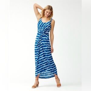NWT Tommy Bahama Oliana Stripe Tambour Maxi Dress size M retailed for $175